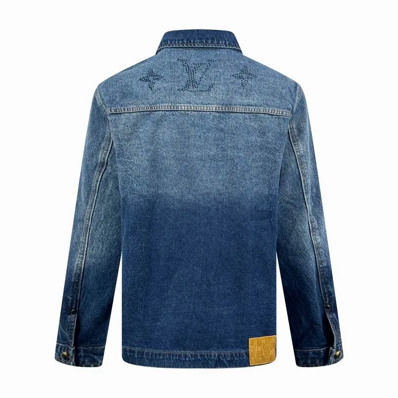 LV BB730 Pattern Denim Jacket and Jeans Set, source view 2, SKU BB730