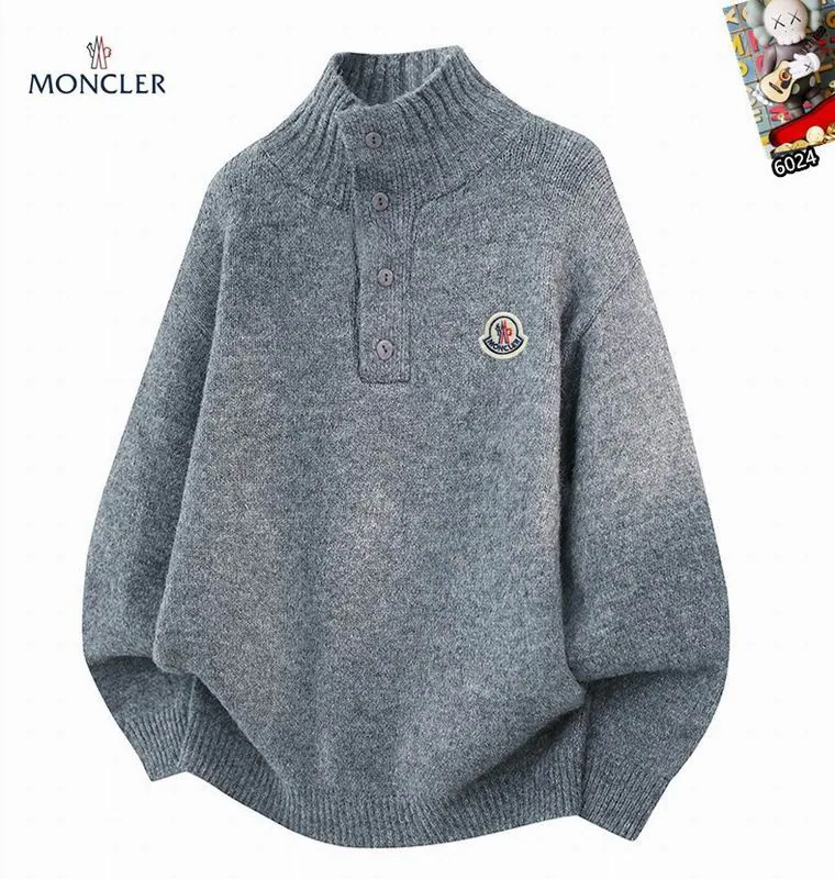 Moncler 25tr207 Ribbed Mock-Neck Sweater, source view 1, SKU 25tr207