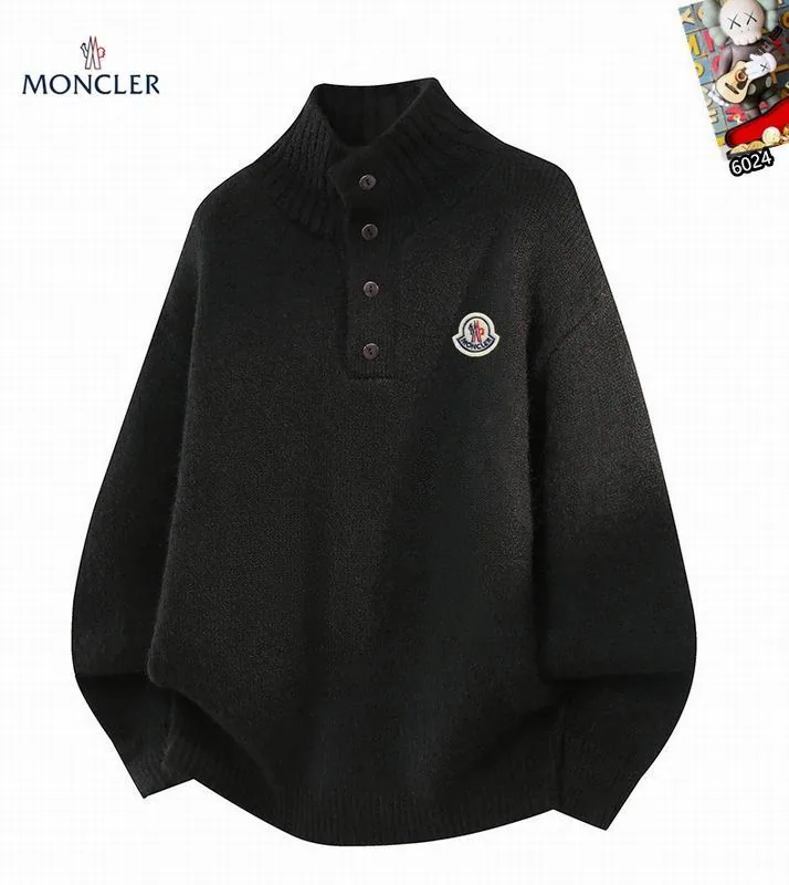 Moncler 25tr207 Ribbed Mock-Neck Sweater, source view 3, SKU 25tr207