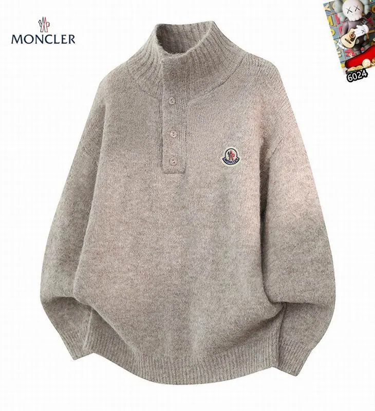 Moncler 25tr207 Ribbed Mock-Neck Sweater, source view 4, SKU 25tr207