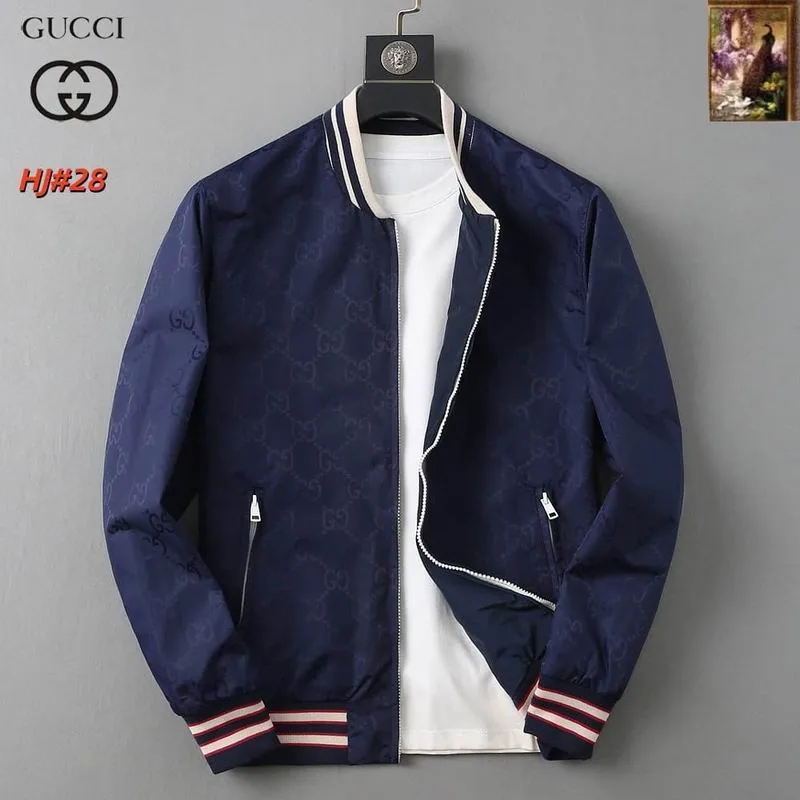 Gucci 12yr219 Navy Bomber Jacket, source view 3, SKU 12yr219