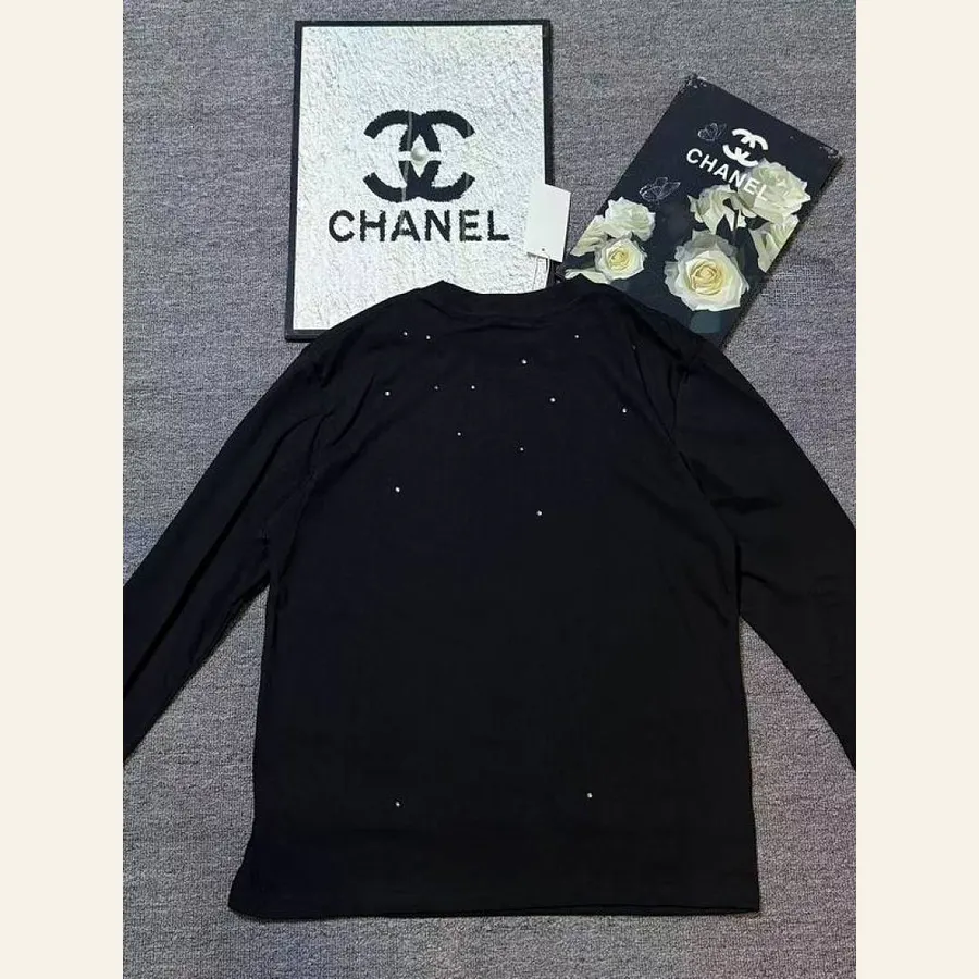 Acne Back-Print Long-Sleeve Top, catalog view 1, hgntx01
