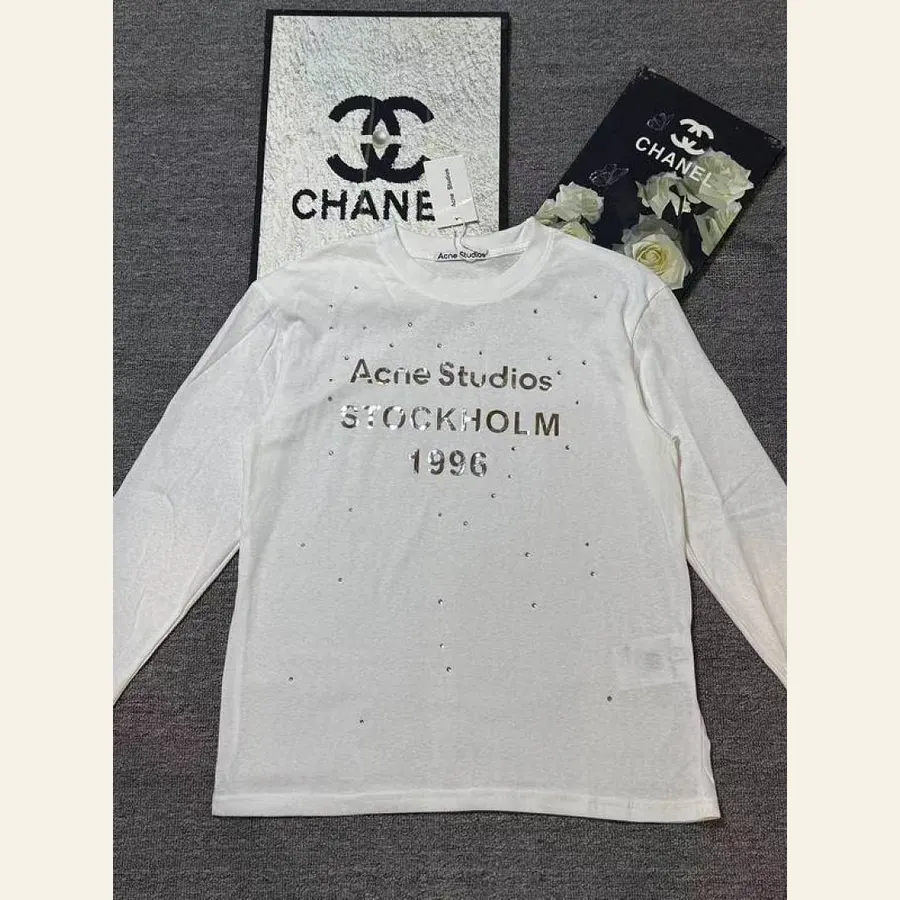 Acne Back-Print Long-Sleeve Top, catalog view 3, hgntx01