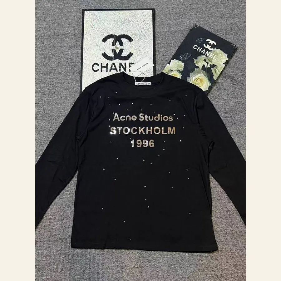 Acne Back-Print Long-Sleeve Top, catalog view 4, hgntx01