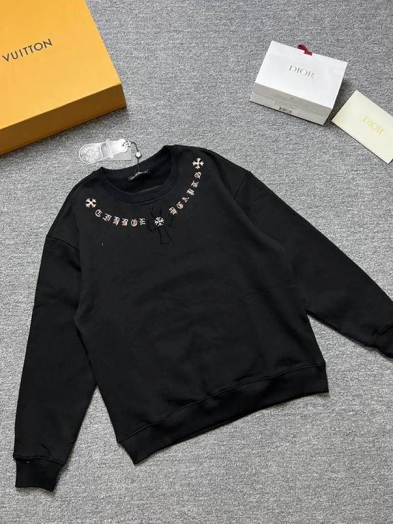 Chrome Hearts Neckline Graphic Crewneck Sweatshirt, catalog view 3, hgntx106