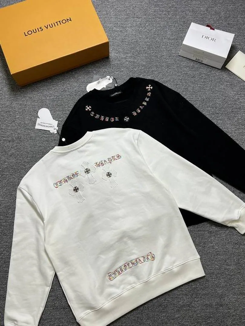 Chrome Hearts Neckline Graphic Crewneck Sweatshirt, catalog view 4, hgntx106