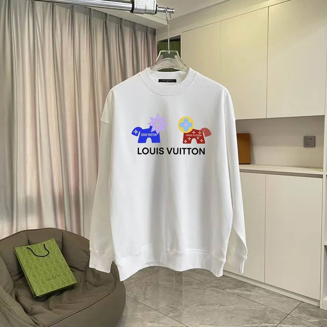 LV Flower Graphic Crewneck Sweatshirt, catalog view 3, hgntx119
