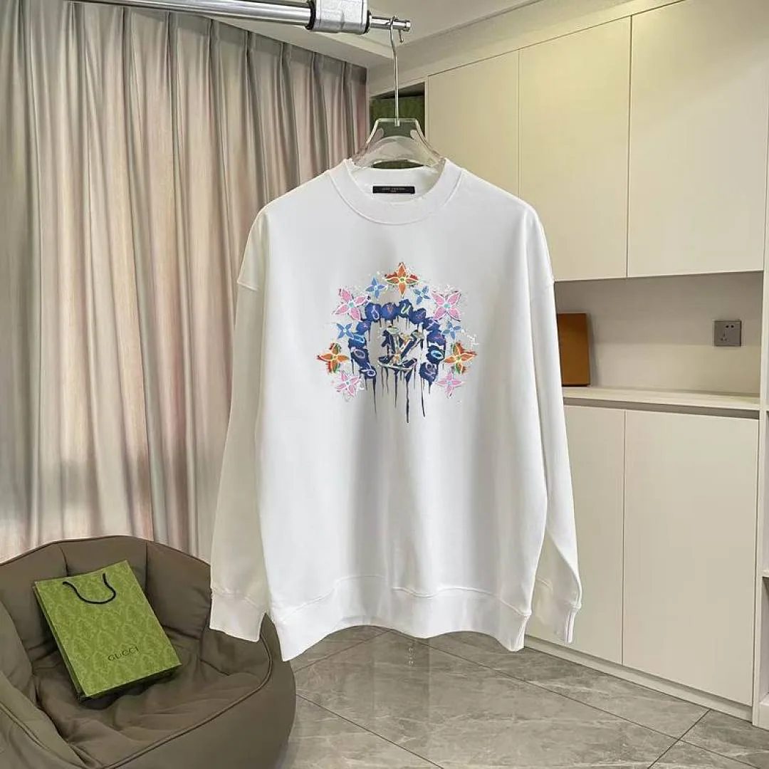 LV Floral Crest Crewneck Sweatshirt, catalog view 1, hgntx120