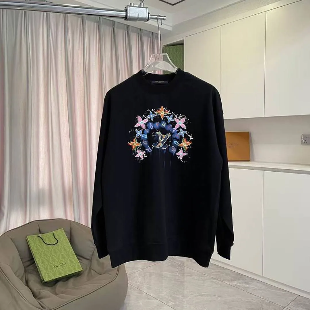 LV Floral Crest Crewneck Sweatshirt, catalog view 2, hgntx120