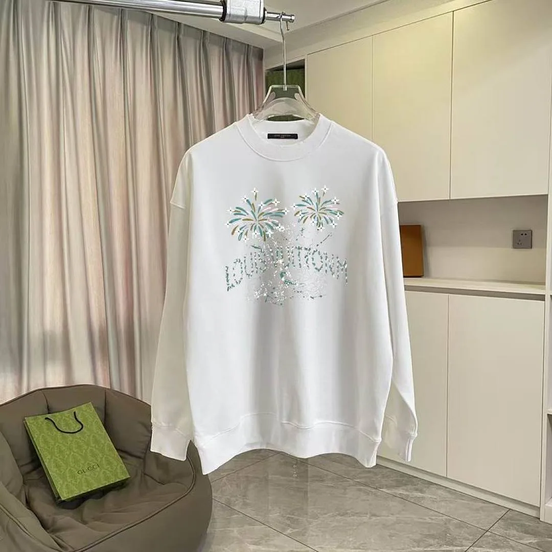 LV Ornamental Script Crewneck Sweatshirt, catalog view 3, hgntx121