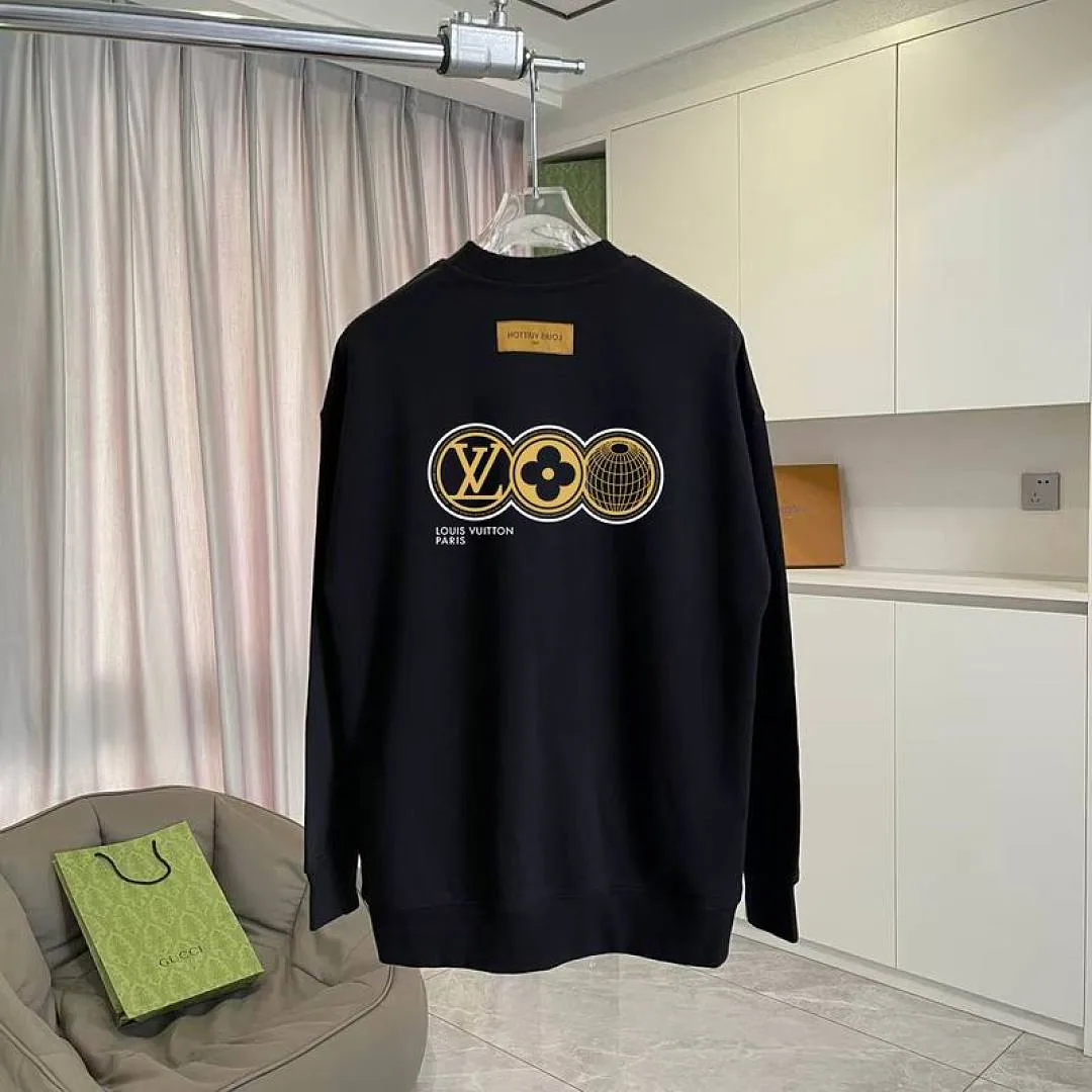 LV Circle Badge Crewneck Sweatshirt, catalog view 3, hgntx128