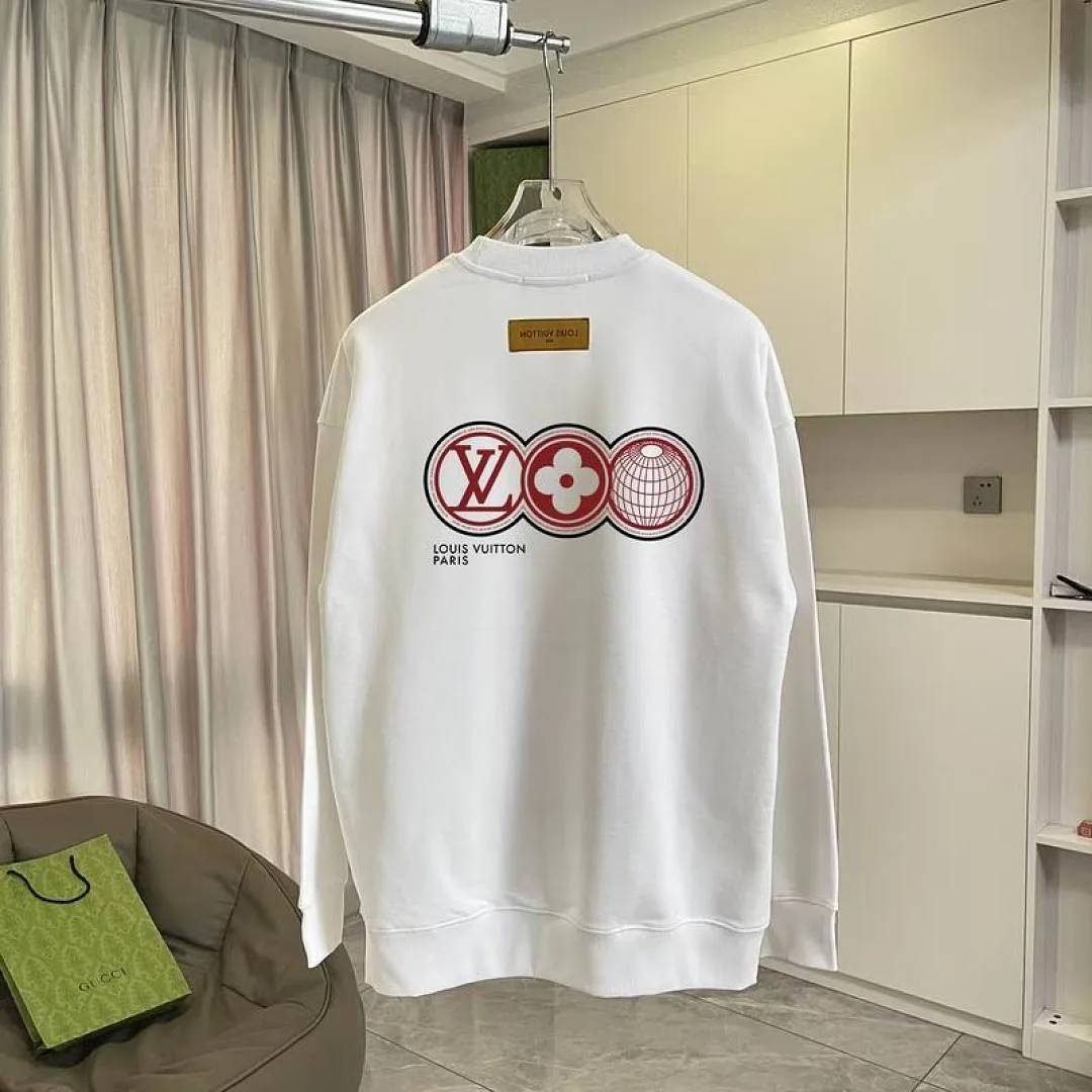 LV Circle Badge Crewneck Sweatshirt, catalog view 4, hgntx128