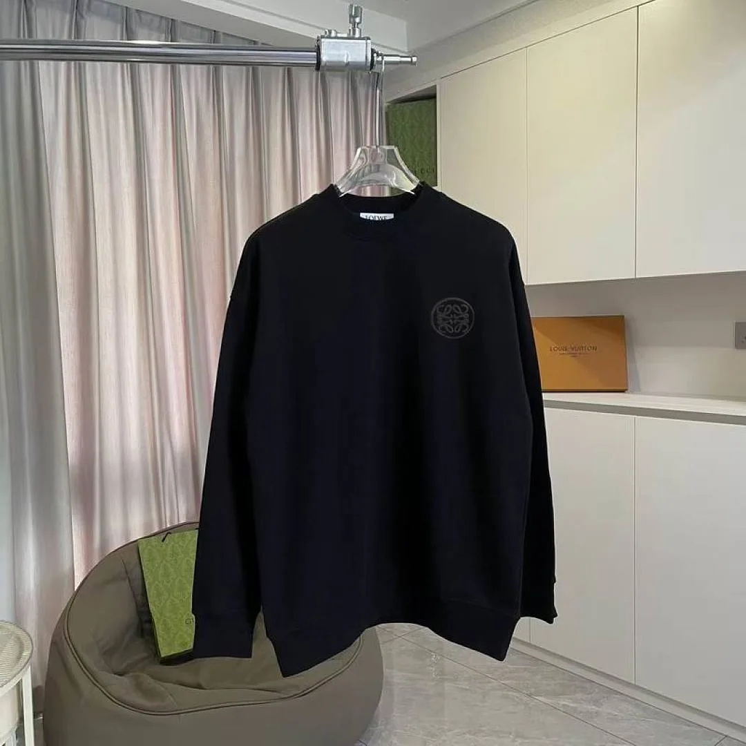 Loewe Minimal Crewneck Sweatshirt, catalog view 3, hgntx156