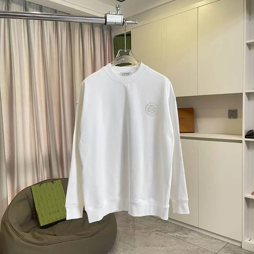 Loewe Minimal Crewneck Sweatshirt, catalog view 4, hgntx156