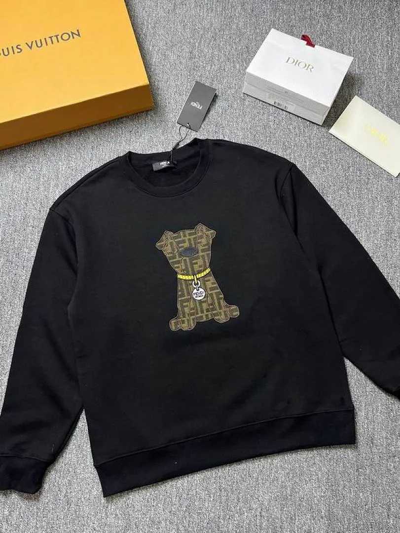 Fendi Bear Graphic Crewneck Sweatshirt, catalog view 3, hgntx185