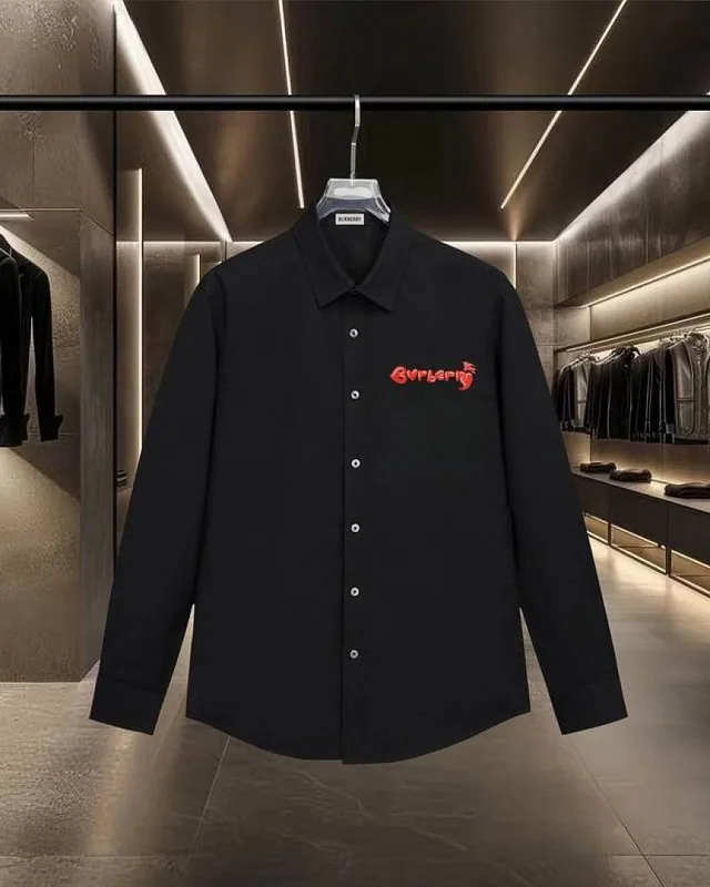 White Givenchy red wordmark button shirt front view hgntx20