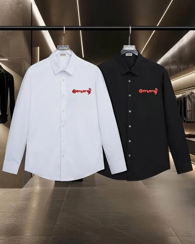White Givenchy red wordmark button shirt back view hgntx20