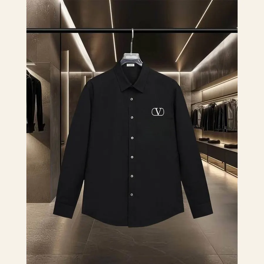 Givenchy V-Emblem Long-Sleeve Shirt, catalog view 3, hgntx21