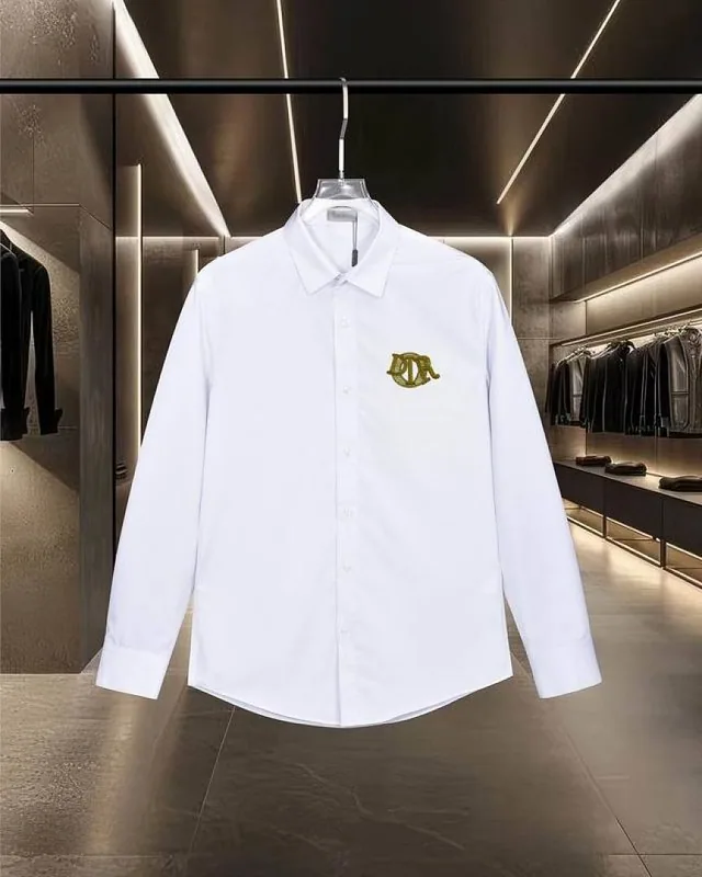 Black Dior monogram button shirt back view hgntx212