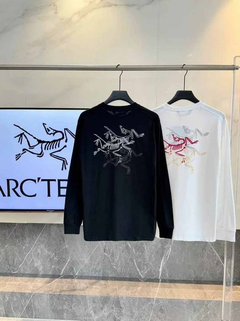 Black and white Arcteryx tops with red back graphics hgntx26047