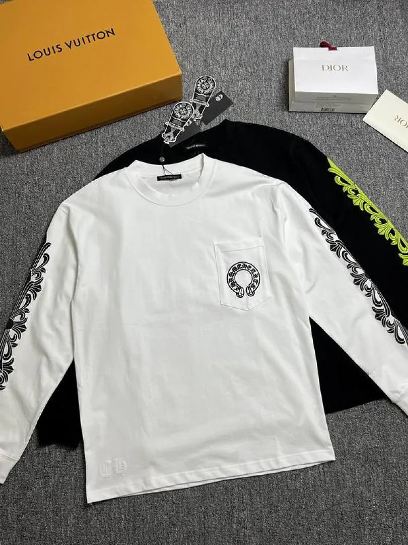 Chrome Hearts Lime Sleeve Graphic Long-Sleeve Top, catalog view 4, hgntx346