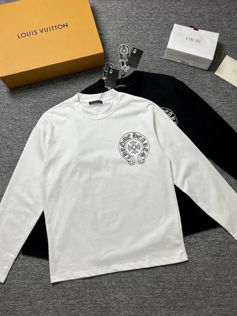 Chrome Hearts Old English Back Graphic Long-Sleeve Top, catalog view 1, hgntx347
