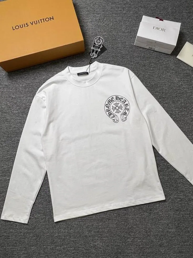 Chrome Hearts Old English Back Graphic Long-Sleeve Top, catalog view 2, hgntx347