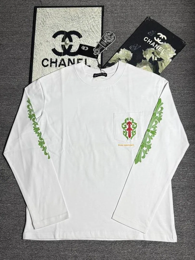 Chrome Hearts Green Cross Graphic Long-Sleeve Top, catalog view 4, hgntx349