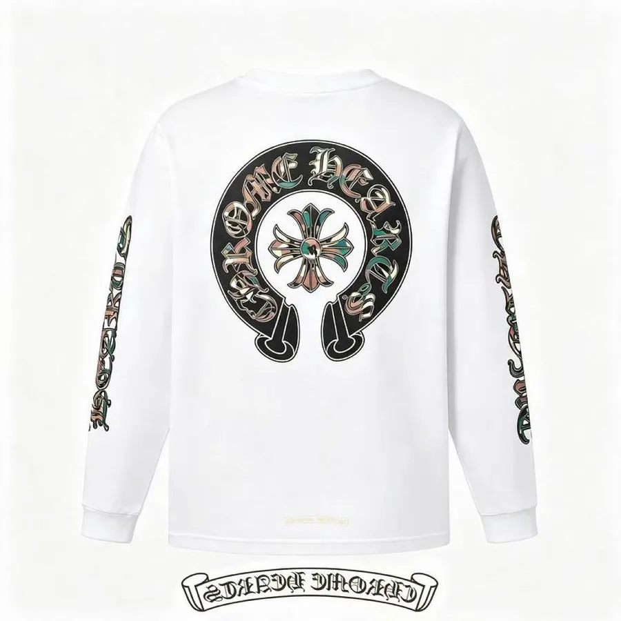 Chrome Hearts Horseshoe Graphic Long-Sleeve Top, catalog view 2, hgntxMG01