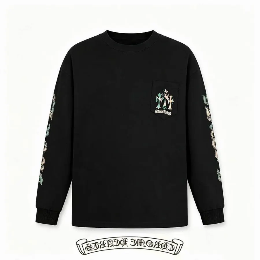 Chrome Hearts Horseshoe Graphic Long-Sleeve Top, catalog view 4, hgntxMG01