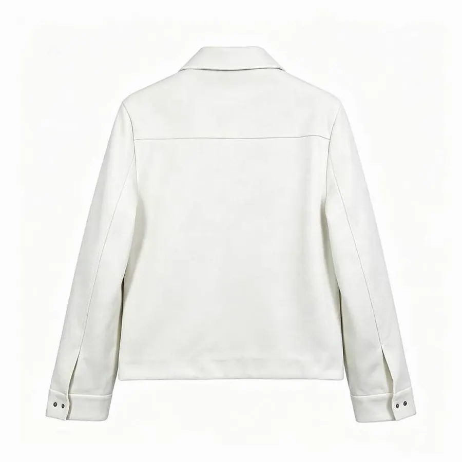 Prada Triangle-Patch Long-Sleeve Shirt Jacket, catalog view 2, hgntxX03