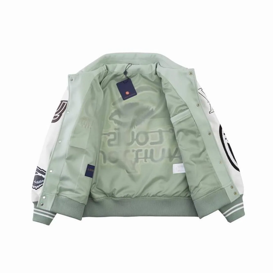 LV Mint Graphic Varsity Jacket, catalog view 1, hgntx36