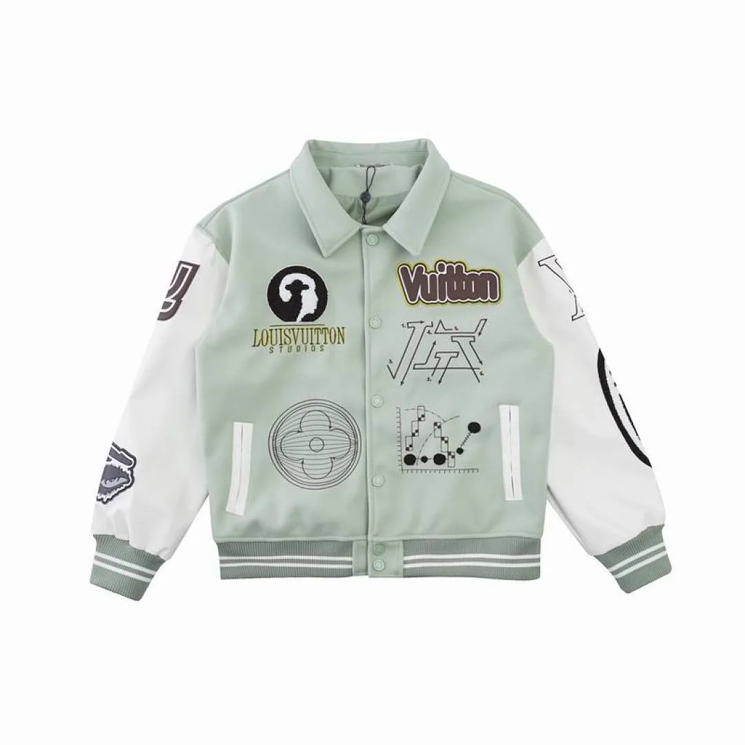 LV Mint Graphic Varsity Jacket, catalog view 4, hgntx36