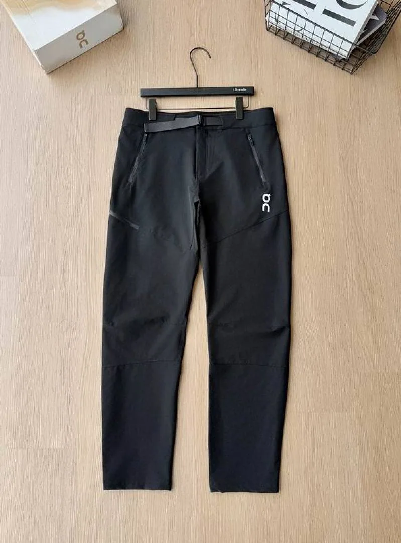Black ON tapered pants flat product view onhgntx44