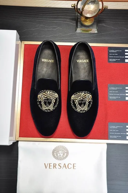 Versace hnx0602 Emblem Loafers, source view 1, SKU hnx0602