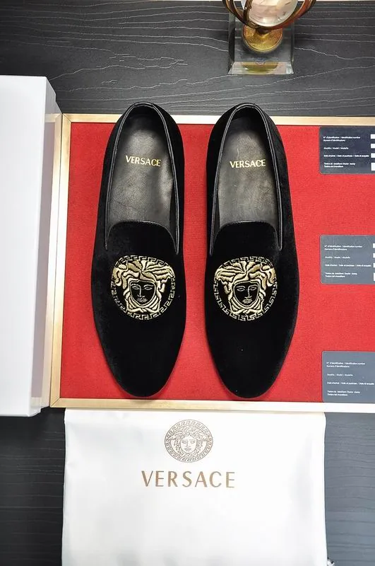 Versace hnx0602 Emblem Loafers, source view 3, SKU hnx0602