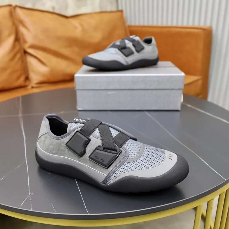 Prada hnx0635 Strap Runner Sneakers, source view 4, SKU hnx0635