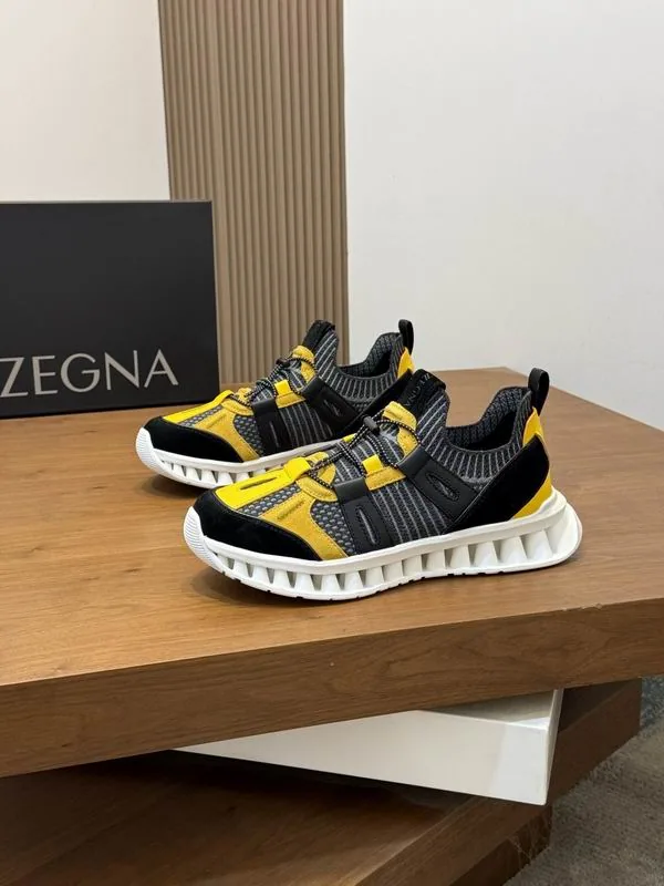 Zegna hnx0601 Colorblock Runner Sneakers, source view 2, SKU hnx0601