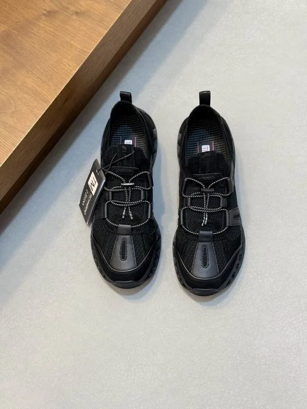 Zegna hnx0601 Colorblock Runner Sneakers, source view 3, SKU hnx0601