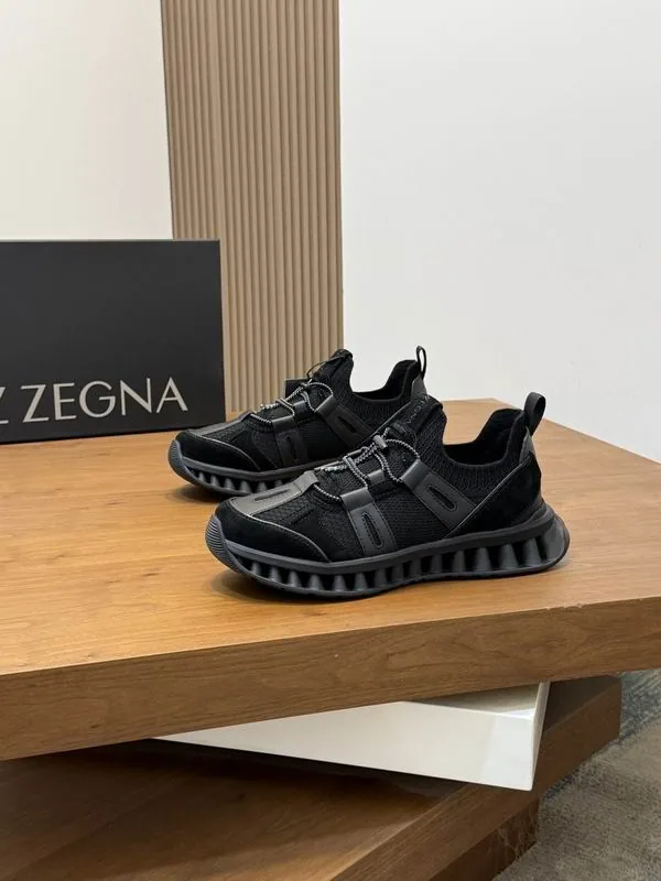 Zegna hnx0601 Colorblock Runner Sneakers, source view 4, SKU hnx0601