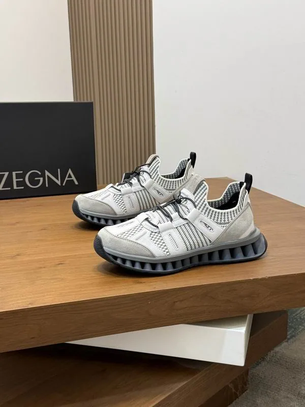 Zegna hnx0601 Colorblock Runner Sneakers, source view 6, SKU hnx0601
