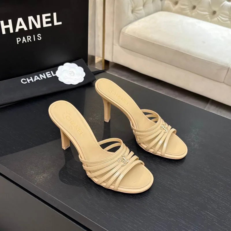 Chanel mns0702 Gathered-Strap Mule Sandals, source view 1, SKU mns0702