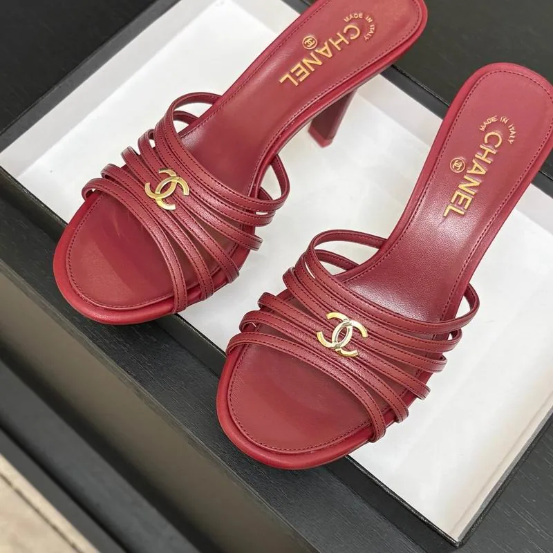 Chanel mns0702 Gathered-Strap Mule Sandals, source view 3, SKU mns0702
