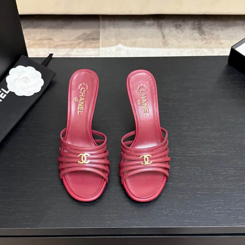 Chanel mns0702 Gathered-Strap Mule Sandals, source view 4, SKU mns0702