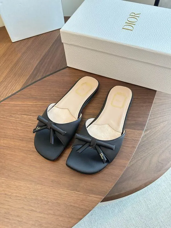 Dior mns0703 Bow-Front Open-Toe Mules, source view 4, SKU mns0703