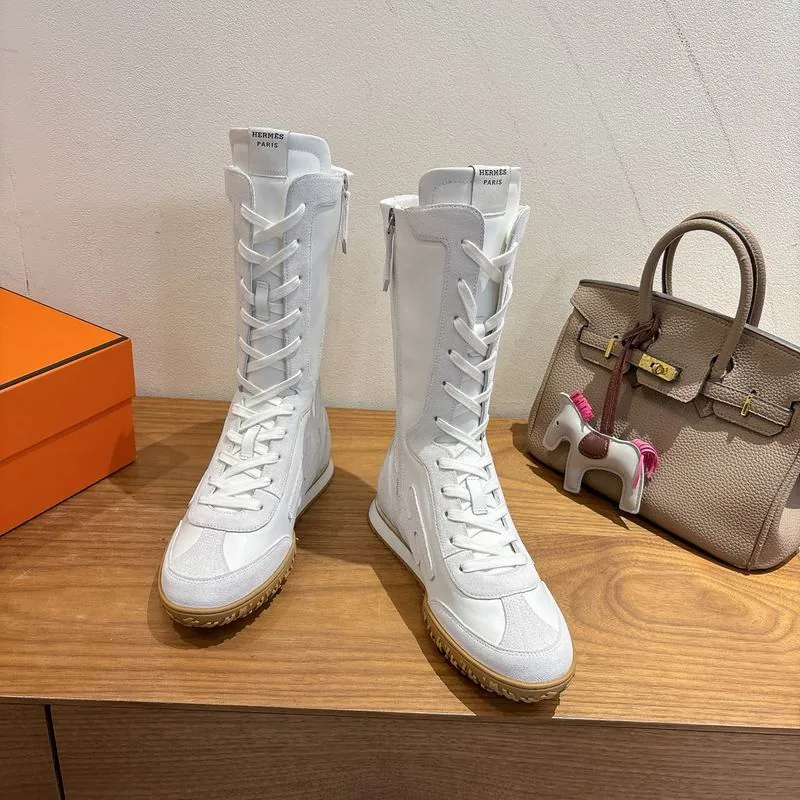 Hermes mns0704 Lace-Up Knee-High Boots, source view 5, SKU mns0704