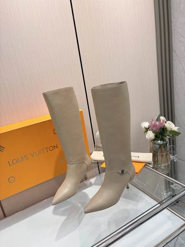 ON mns0704 Point-Toe Knee-High Heel Boots, source view 2, SKU mns0704