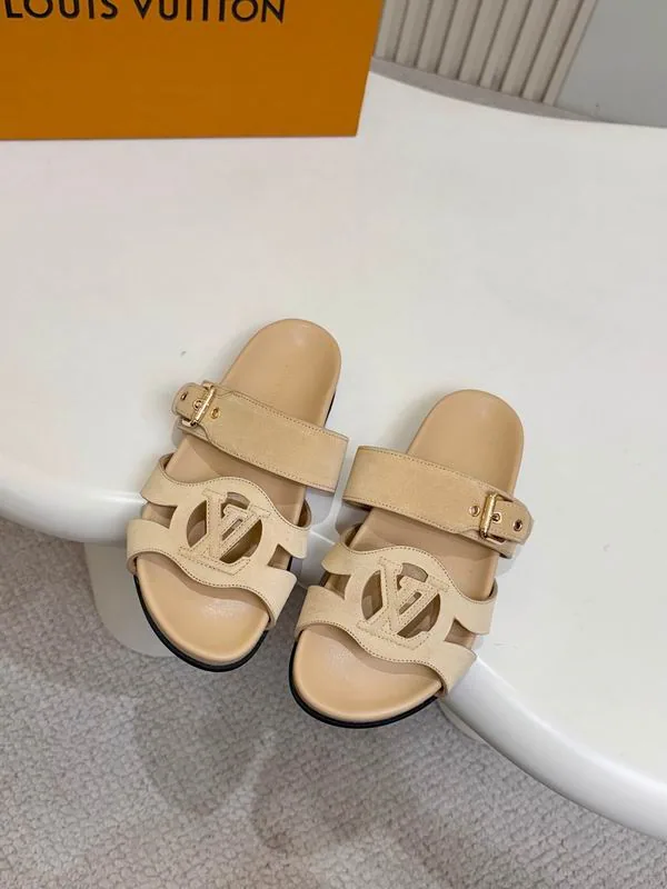 LV mns0704 Cutout-Strap Slide Sandals, source view 3, SKU mns0704