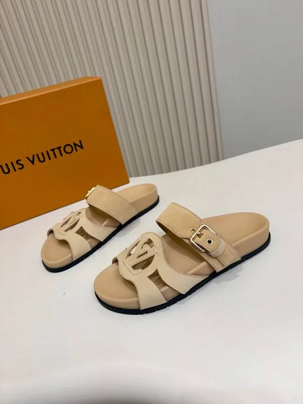 LV mns0704 Cutout-Strap Slide Sandals, source view 4, SKU mns0704