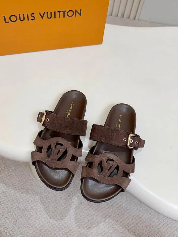 LV mns0704 Cutout-Strap Slide Sandals, source view 5, SKU mns0704